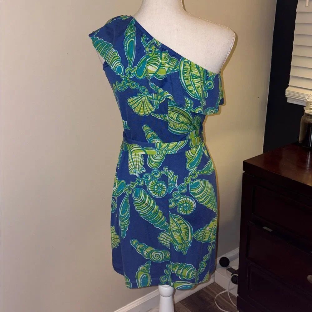 Lilly Pulitzer Robyn One Shoulder Ruffle Mini Dress - Picture 6 of 8